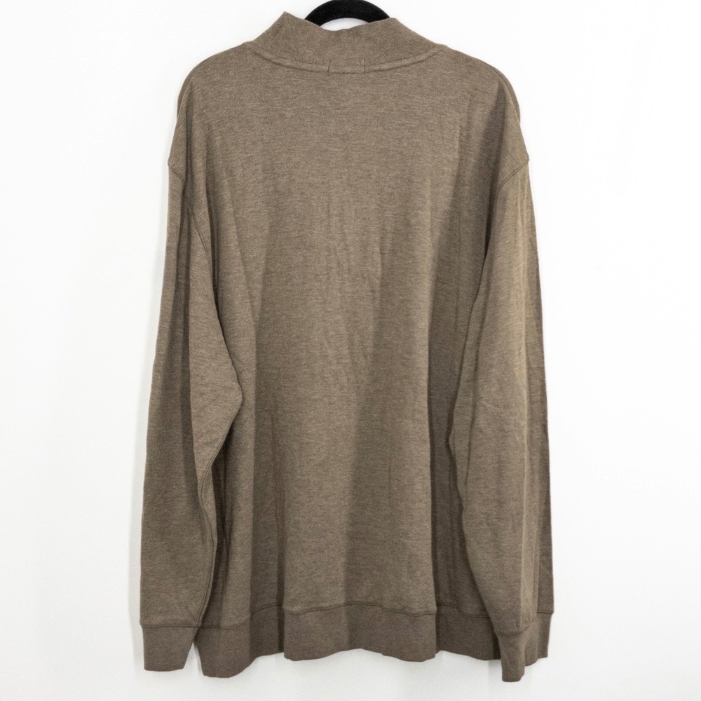 NEW Polo Ralph Lauren Men's 2XLT Big Tall Quarter Zip Pullover Sweater Taupe NWT - Picture 11 of 11
